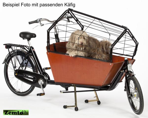 Bakfiets E-Cargo Classic Long Steps für Hundetransport oder Kinder, individuell konfigurierbar
